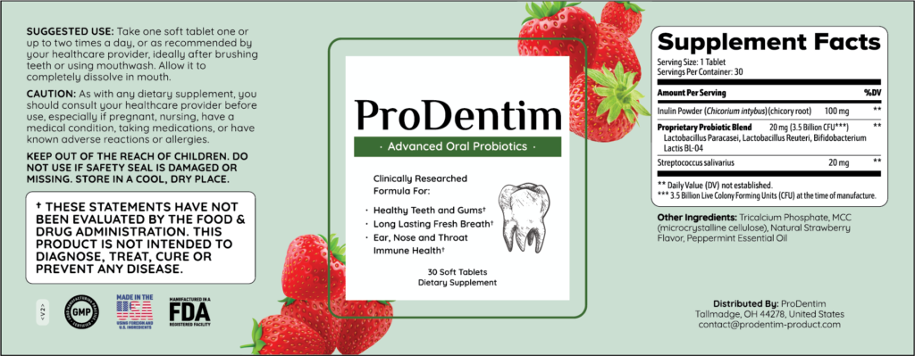 Prodentim natural ingredients formula